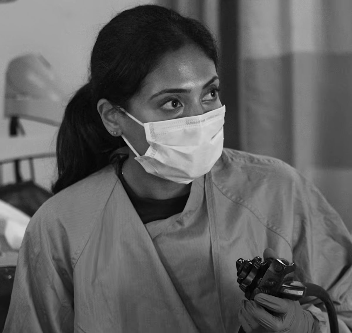 Dr. Nisha Ganesh performing an endoscopy